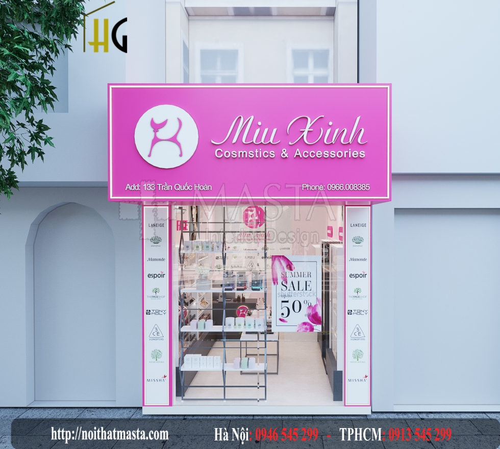 Mặt tiền Shop mỹ phẩm Miu Xinh Cosmetics & Accessories